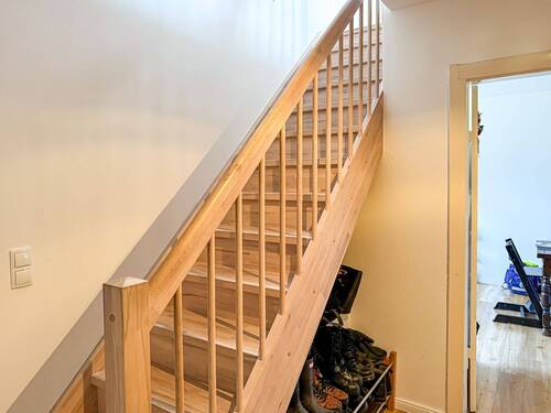 Treppe zum Wohn- und Schlafzimmer - WE 08 - 