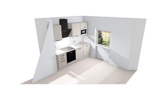 Küchenplanung - 1 Zimmer Etagenwohnung in Fürth