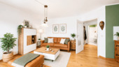 Wohnzimmer - 2 Zimmer Etagenwohnung zum Kaufen in Zwenkau