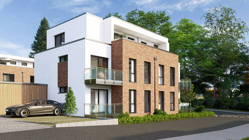 Haus_A_Ansicht2 - Energieeffizienz trifft auf Komfort: 2-Zimmer Neubauwohnung mit Balkon