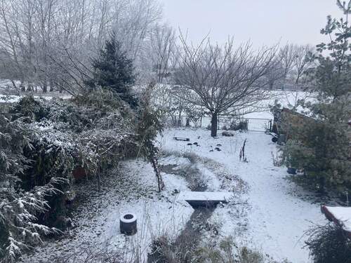 Winter Gesamtansicht Garten - 