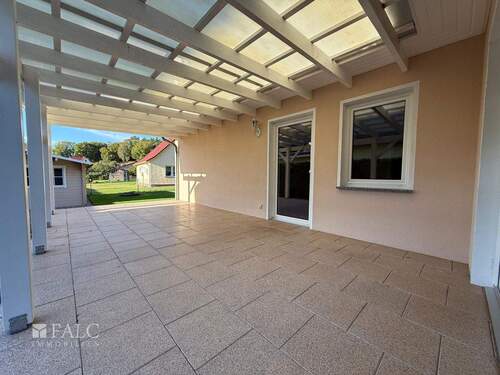 Terrasse - 4 Zimmer Bungalow in Garz/Rügen