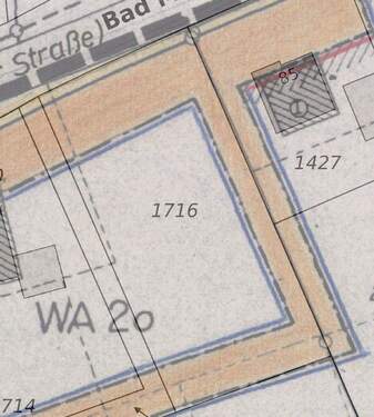 Bebauungsplan mit Baugrenzen - 