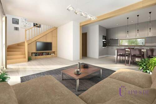 Largo 85 Innenansicht mit Logo - Einfamilienhaus mit 117,00 m&sup2; in Harsum / Hönnersum zum Kaufen