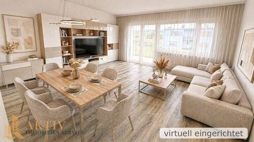 Wohnzimmer (Ki generiert 1) - Schöne 3 ZW mit Südbalkon und Taunusblick