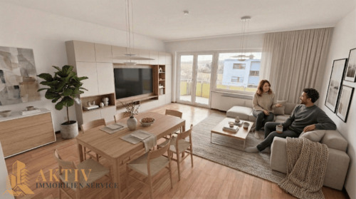 Wohnzimmer Beispiel 3 (Ki generiert) - 3 Zimmer Etagenwohnung in Usingen