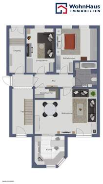 Erdgeschosswohnung rechts - 