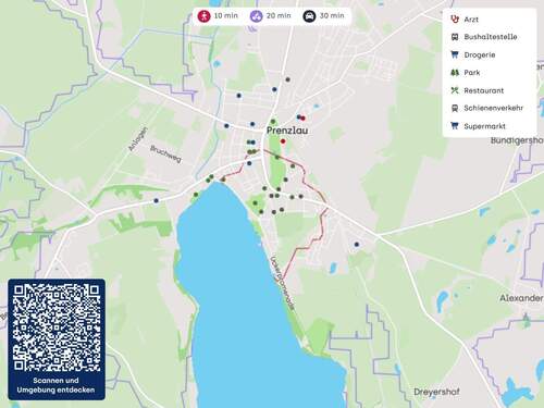 Lageplan - Mehrfamilienhaus, Wohnhaus in Prenzlau