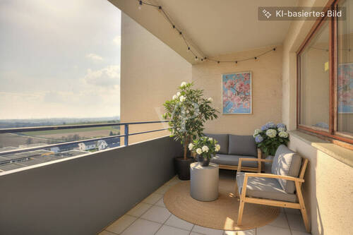 Balkon - 4 Zimmer Etagenwohnung zum Kaufen in Heilbronn Frankenbach