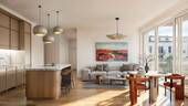 Wohnbereich - Visualisierung - Ruhe, Platz und Komfort: Lichtdurchflutete 5 Zimmer mit Balkon