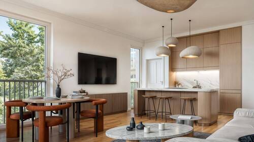 Wohnbereich - Visualisierung - 5 Zimmer Etagenwohnung zum Kaufen in Berlin