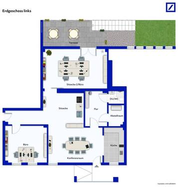 Bürobereich 1 - möbliert - 