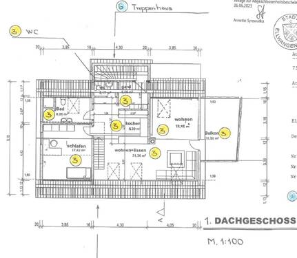 Aufteilungsplan Whg DG - 