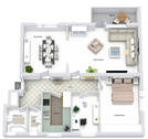 Wohnungsrundriss - 