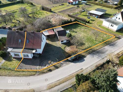 Vogelperspektive - 3 Zimmer Doppelhaushälfte in Ahrenshagen-Daskow