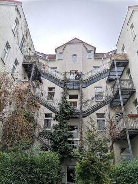 Objektansicht Hinterhaus - Etagenwohnung mit 52,40 m&sup2; in Halle (Saale) zur Miete