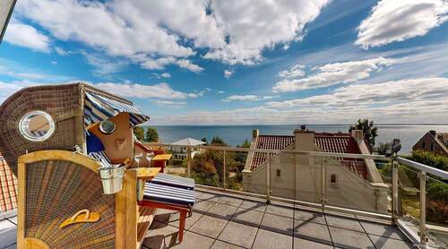 Ostseeblick vom Balkon - 