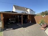 Carport mit Geräteschuppen - 