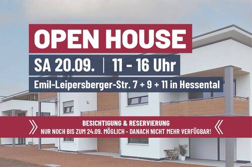 OPEN HOUSE - DIE LETZTE 2 Zimmer Wohnung mit Terrasse - In nur 3 Schritten mitten im Grünen