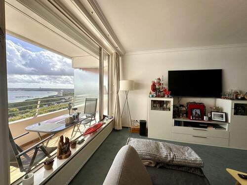 Aussicht genießen vom Sofa aus - 