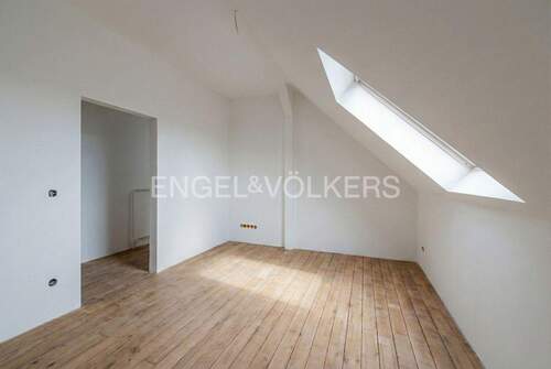 Schlafzimmer im Dachgeschoss digital bearbeitet - 