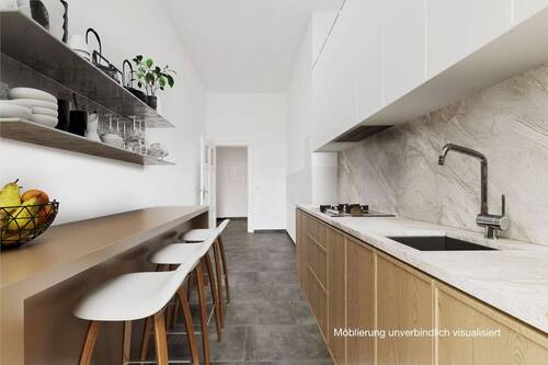 Küche - 3 Zimmer Etagenwohnung zum Kaufen in Berlin