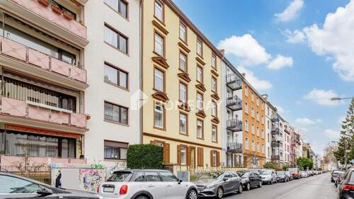 Außenansicht 5 - 3 Zimmer Mehrfamilienhaus, Wohnhaus zum Kaufen in Frankfurt am Main