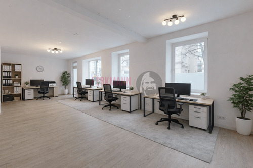 Einrichtungsbeispiel als Büro (KI generiert) - 3 Zimmer Büro zum Kaufen in München
