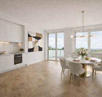 Wenn Träume wahr werden! Große 2,5-Zimmer-Wohnung mit Sonnenbalkon zum Wohlfühlen, neue Böden & Bad! - Bogen