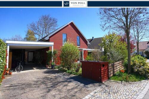 Titelbild Zufahrt - energetisch hochwertiges Einfamilienhaus