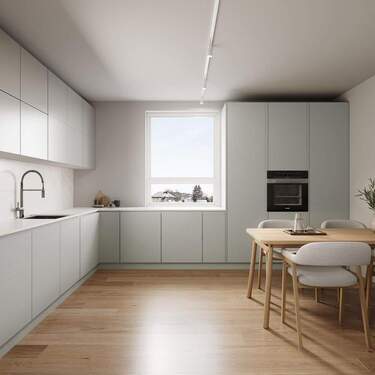 Visualisierung Küche - 3 Zimmer Etagenwohnung in Hof