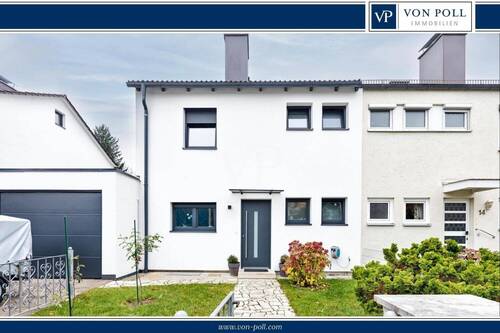 Titelbild - Stilvoll modernisiert, ruhig gelegen, besonders grün: Doppelhaushälfte auf Erbbaugrundstück
