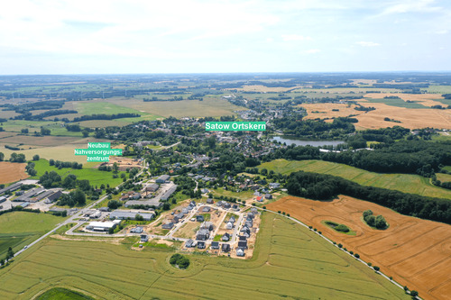 Luftbild Ortskern - Grundstück zum Kaufen in Satow