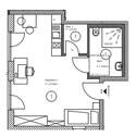 Grundriss Apartment Nr. 1 - 