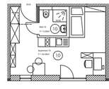 Grundriss Apartment Nr. 10 - 