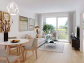 WE14 A_Innen-Visu_2-Zi_003.jpg - 2 Zimmer Etagenwohnung in Breitengüßbach