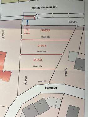 Lageplan Flurstücknr. 918/39 - 