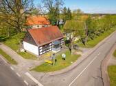 Luftbild Straßenseite - 3 Zimmer Einfamilienhaus in Rheinsberg