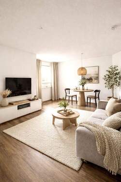 Wohnzimmer (KI - generiert) - Büro in Dresden zum Kaufen