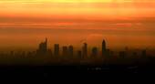 Frankfurt bei Sonnenuntergang - 
