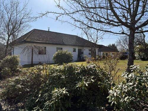 Blick auf das Haus - Das perfekte Familien-Haus: voll unterkellert, pflegeleichter Garten, Balkon, Terrasse, Doppelgarage