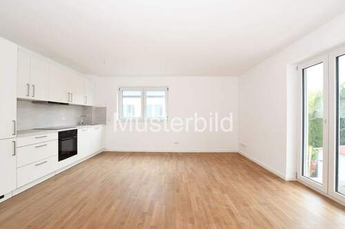 Wohnenbereich - 1 Zimmer Etagenwohnung in München