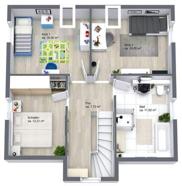 Coast Friesenhaus DG 3D Floor Plan - 