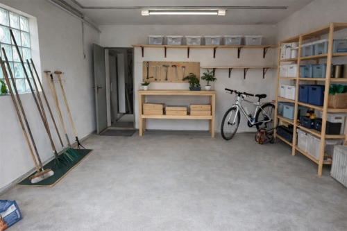 Garage - virtually staged - 