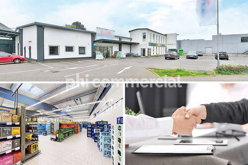 Immobilien-Herzogenrath-Kauf-Gewerbe-GM644-22 - PHI AACHEN - Etabliertes Gewerbeobjekt mit 32 Stellplätzen an der Roermonder Straße in Kohlscheid!