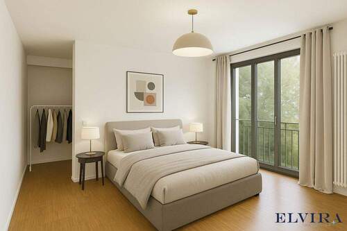 Schlafzimmer - Etagenwohnung mit 80,00 m² in Frankfurt am Main / Westend-Süd zum Kaufen