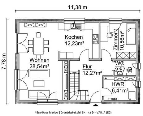 1,5-Geschosser-SH-142-D-2020-A1-Erdgeschoss - 