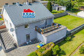 Aufnahme aus der Vogelperspektive - ++ KRAG Immobilien ++ Naturnahes Haus für Freizeitgenuss mit Wintergarten und Garten