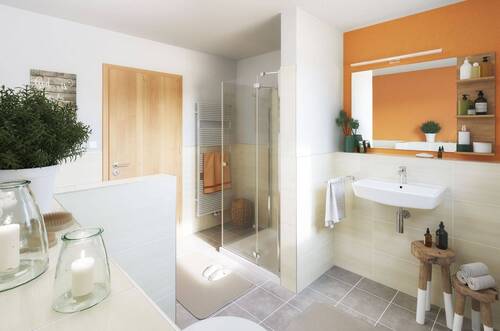 Bungalow-110-Badezimmer.jpg - Mehrfamilienhaus, Wohnhaus mit 108,00 m&sup2; in Neidenbach zum Kaufen