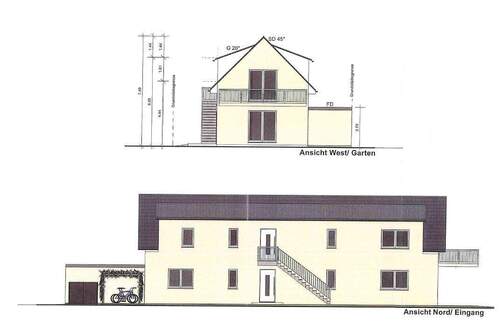 Seitenansicht Nord, West - Grundstück zum Kaufen in Hanau
